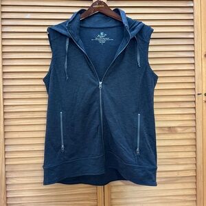 Kühl Charcoal Gray vest with hood size large